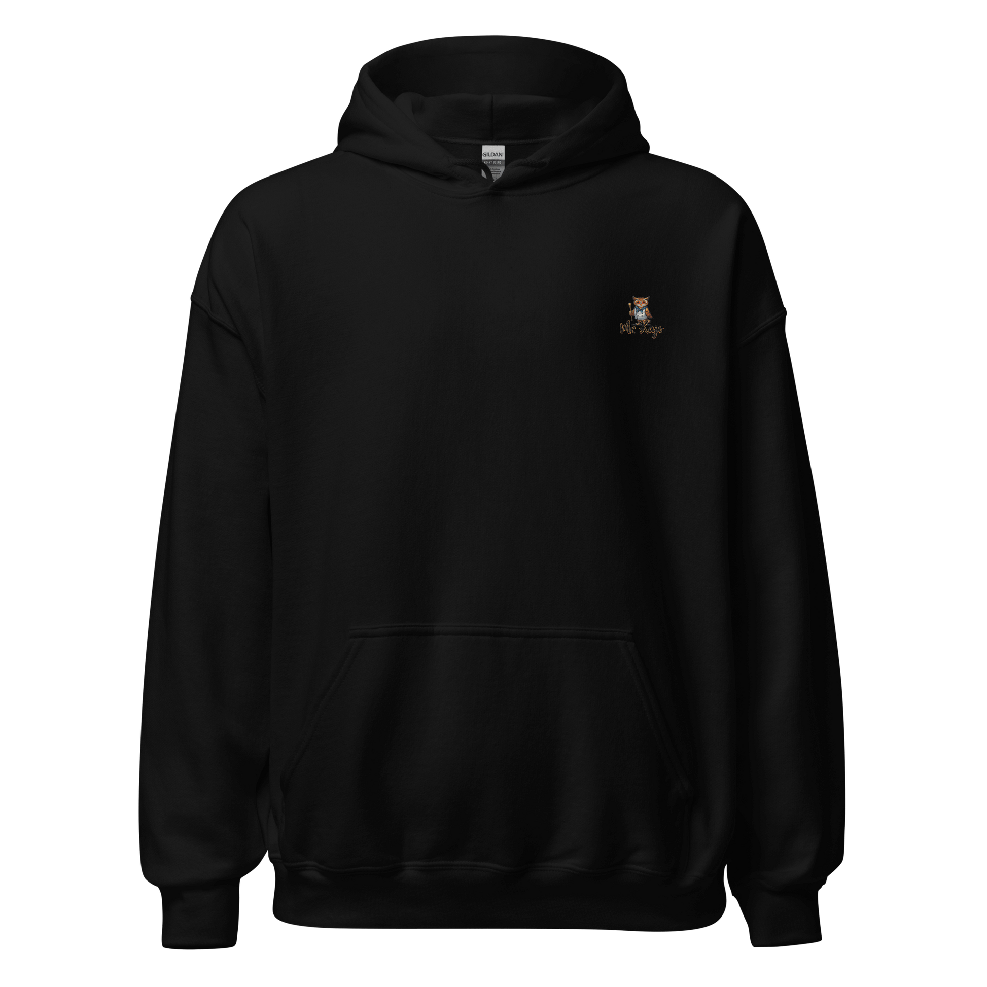 Unisex-Hoodie - Mr. Kajo - Bestickung & Backprint Einen super kuscheligen Hoodie braucht einfach jeder!!! die perfekte Wahl fürs Entspannen. Vorne: Hochwertige Mr. Kajo Logo Bestickung Hinten: Lässiger Backprint • 50 % vorgeschrumpfte Baumwolle, 50 % Poly