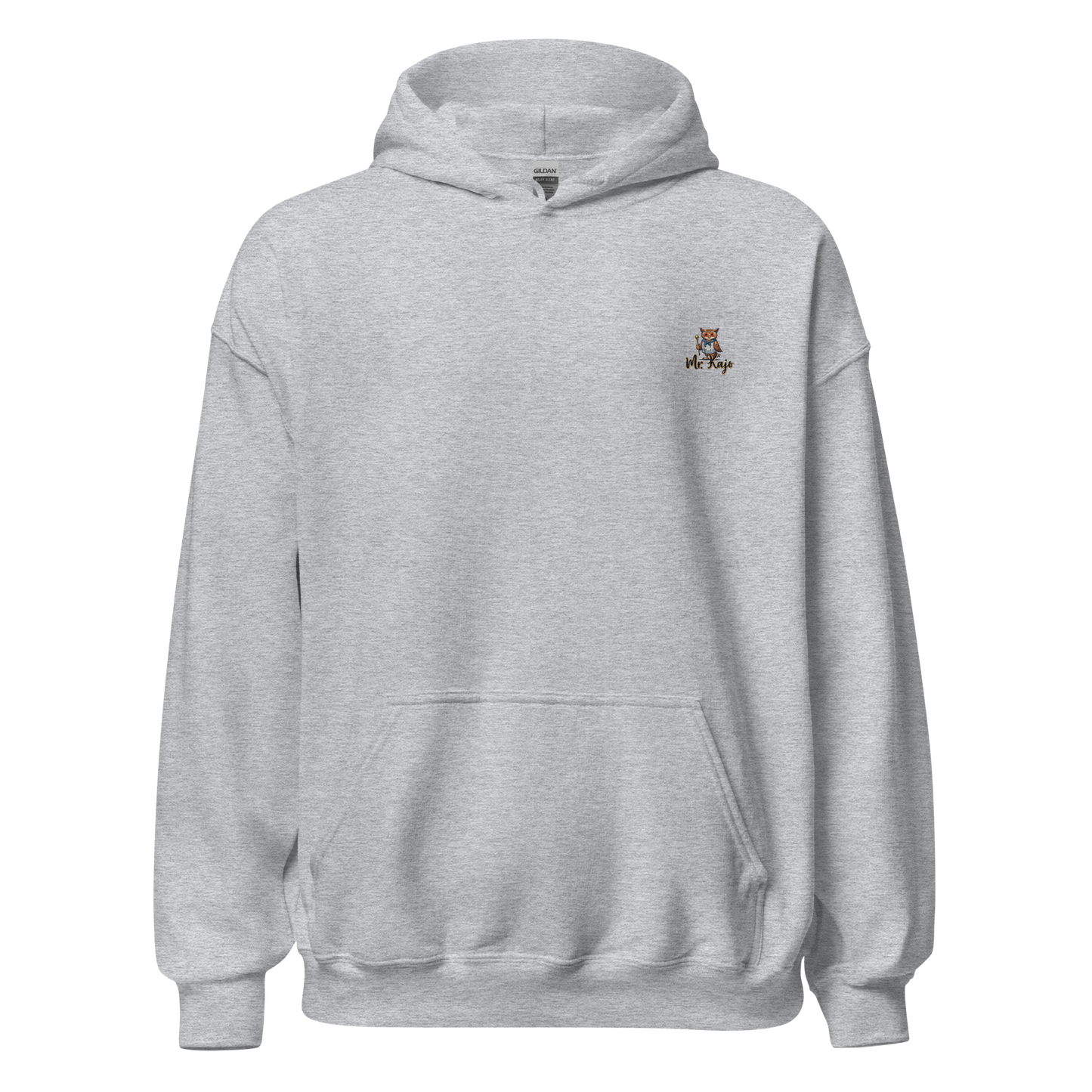Unisex-Hoodie - Mr. Kajo - Bestickung & Backprint Einen super kuscheligen Hoodie braucht einfach jeder!!! die perfekte Wahl fürs Entspannen. Vorne: Hochwertige Mr. Kajo Logo Bestickung Hinten: Lässiger Backprint • 50 % vorgeschrumpfte Baumwolle, 50 % Poly