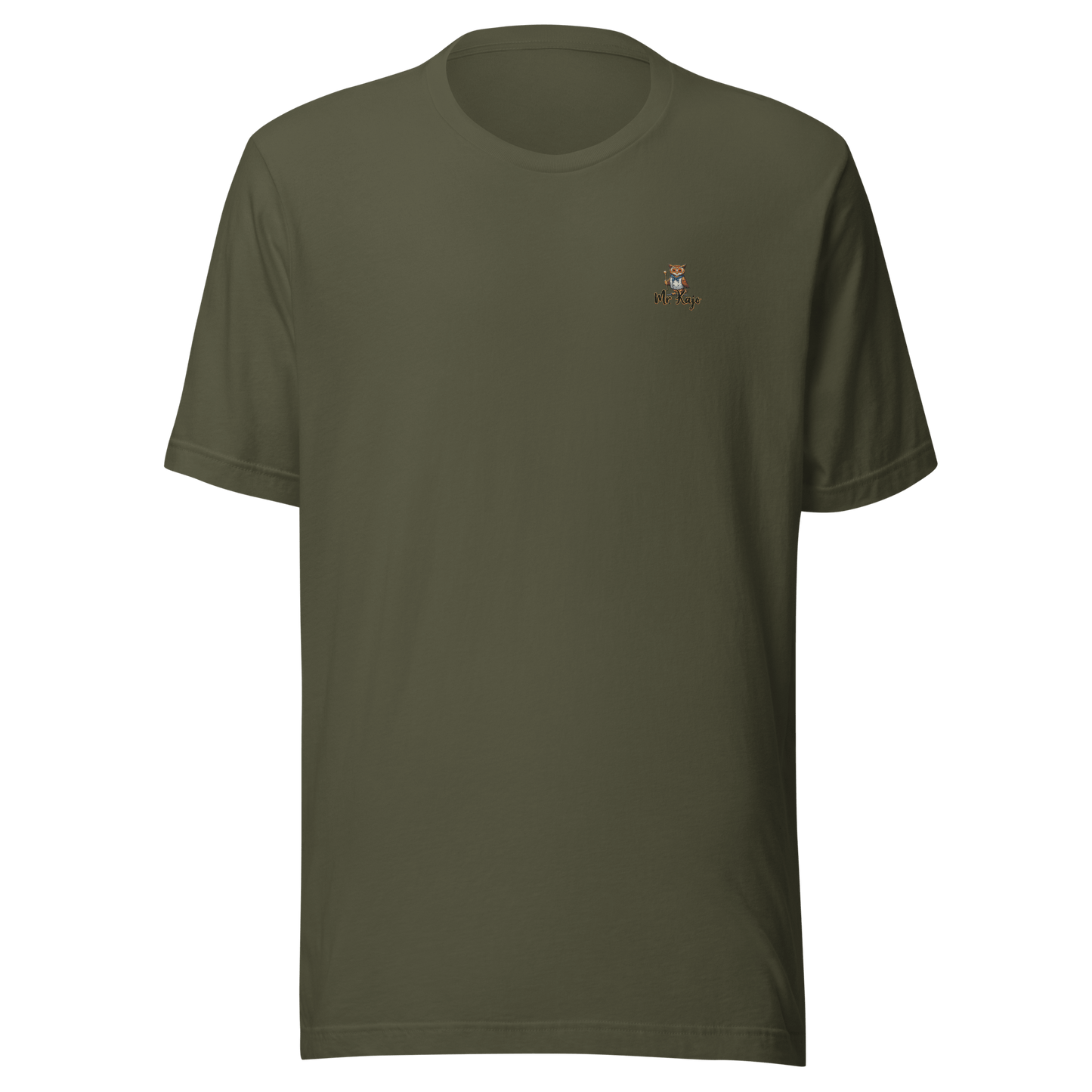 Unisex-T-Shirt - Mr. Kajo - Bestickung Ein T-Shirt - WOW! Hochwertige Mr. Kajo Logo Bestickung• 100 % gekämmte und ringgesponnene Baumwolle (Heather-Farben enthalten Polyester) €26.50